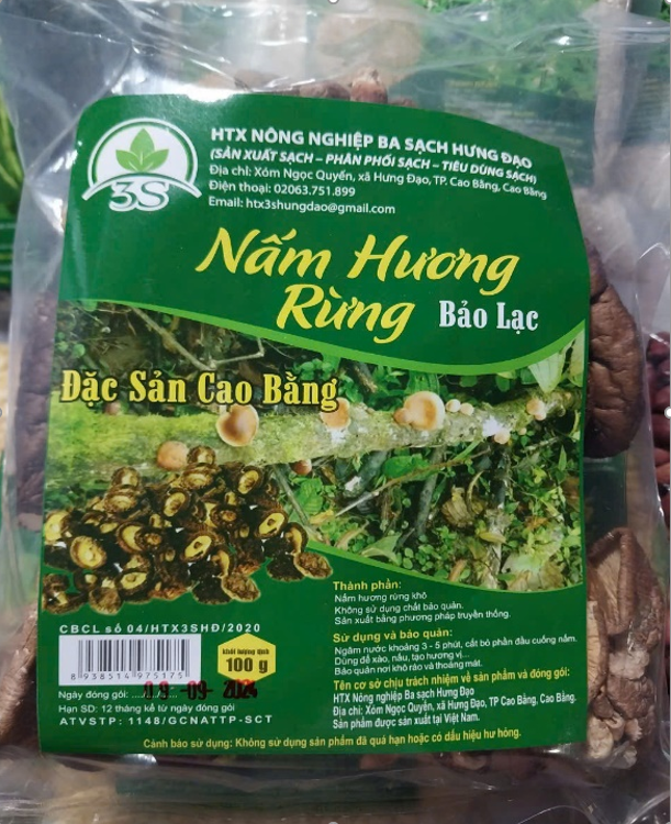 Nấm hương khô dạng cúc