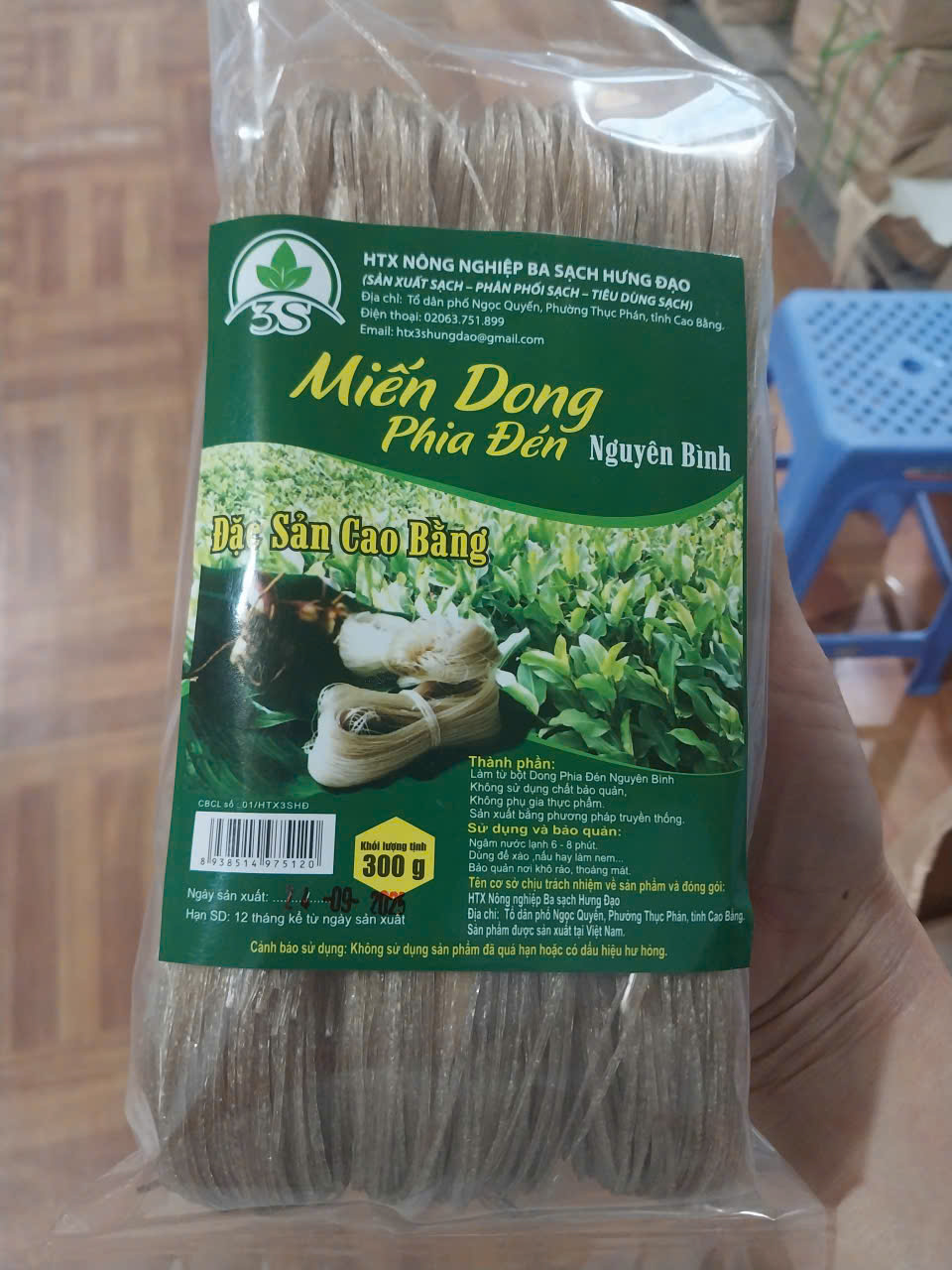 Miến dong Phia Đén Nguyên Bình
