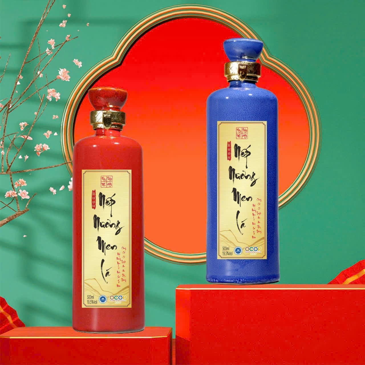 Rượu nếp nương men lá