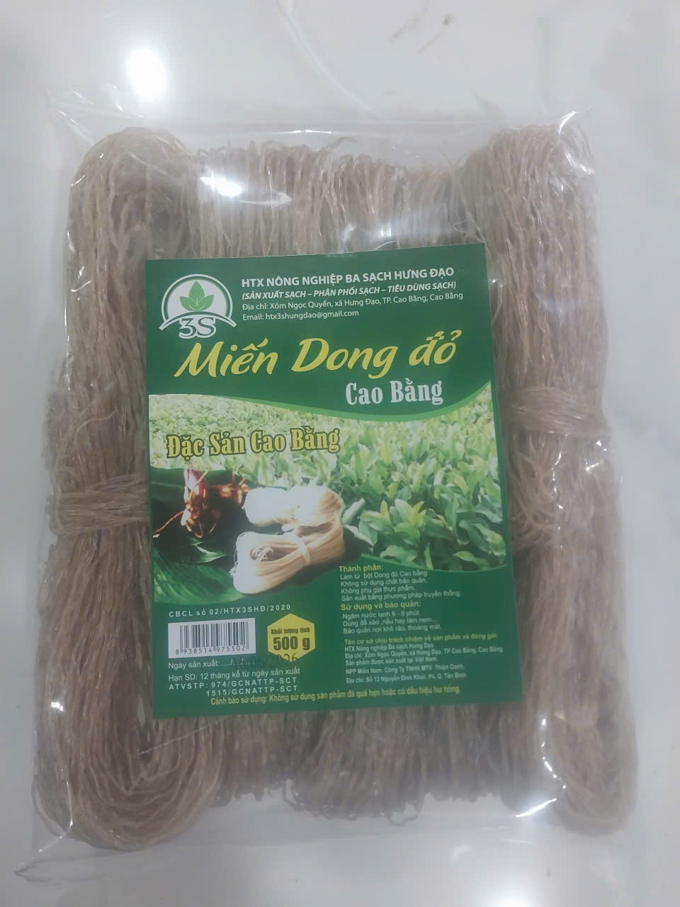 Miến dong đỏ - Ba sạch